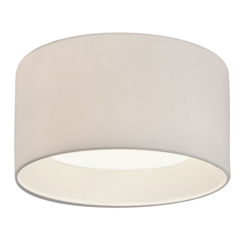 Bevel Round Ceiling Shade Fabric White