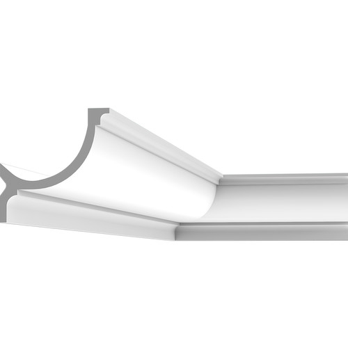 Curve Cornice Coving Moulding LED Tape Extrusion Profile Plastic 2000mm