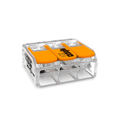 Wago 3 Way Compact Terminal Connector Block Clear 3W