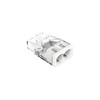 WAGO 2-Way Push-Wire Compact Splicing Terminal Connector (0.5-2.5mm²) Clear