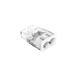 WAGO 2-Way Push-Wire Compact Splicing Terminal Connector (0.5-2.5mm²) Clear
