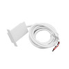 Slim Duet Trimmed End Cap with Power Cord White