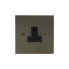 Horizon Square Socket 1 gang 5 amp Unswitched Jordan Bronze