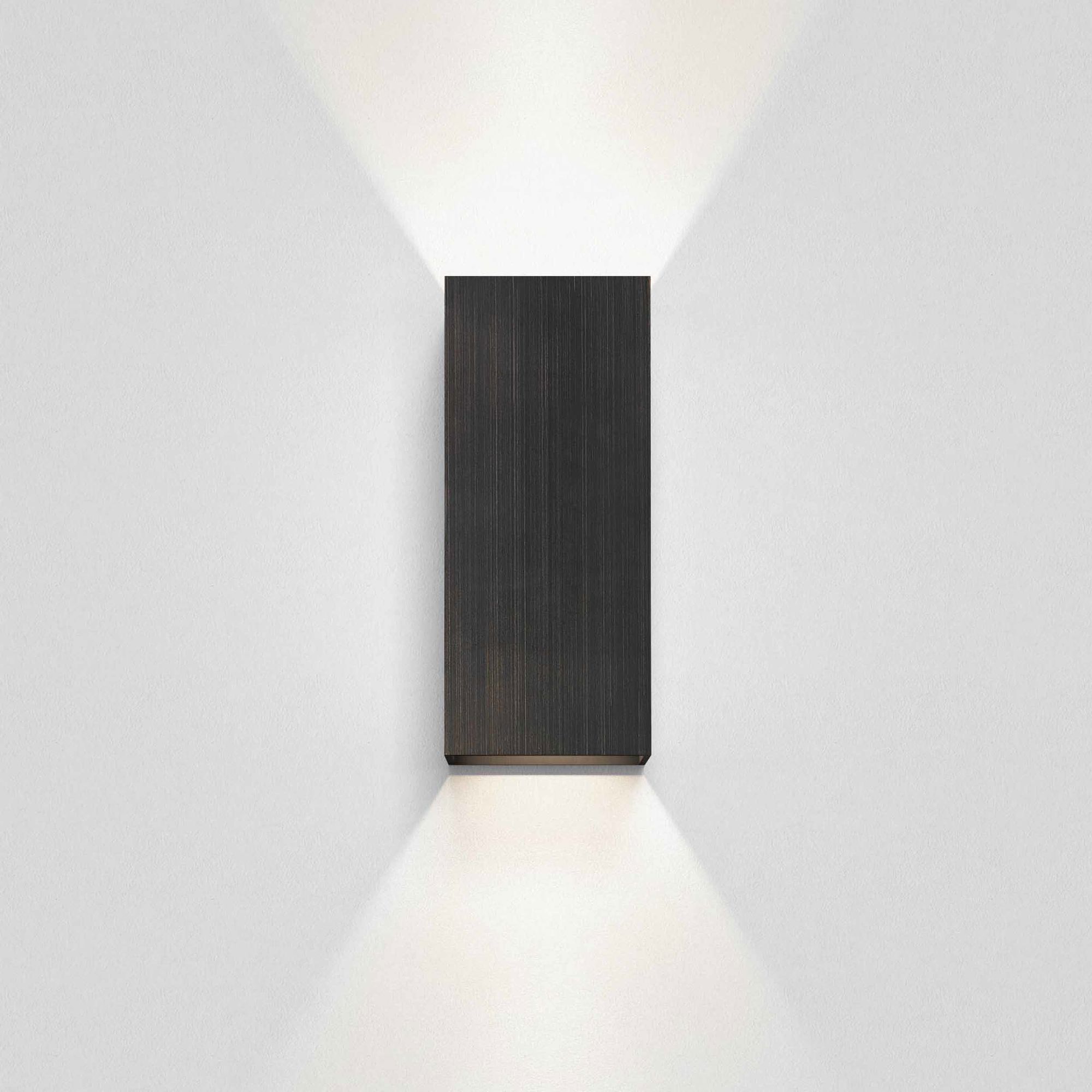 Kinzo 210 LED Up & Down Light 240V 12W Matt Bronze | Mr Resistor Lighting