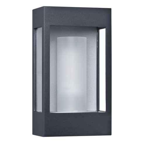 Brick Outdoor Garden Lantern Wall Light 23W Anthracite Grey