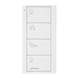 Lutron Pico Wireless 4 Button Scene  Any Room Control White
