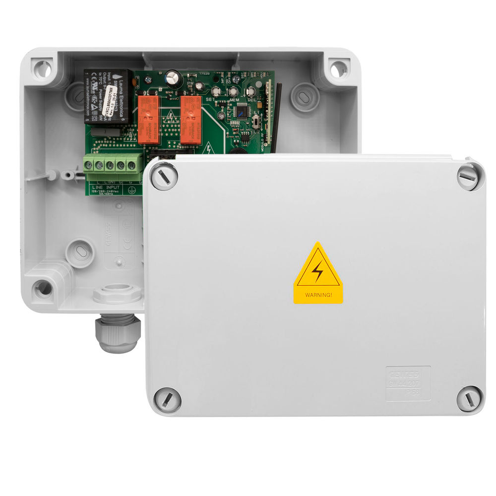 Wise Box 2 Channel Time Clock Kit includes Keypad, Key Fob & Time Clock 2 Channel 2 x 1000W