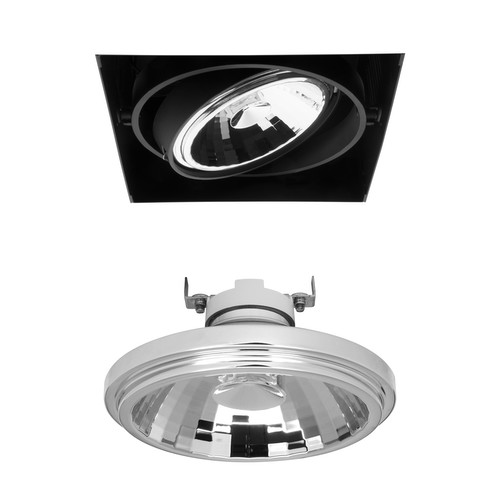 Grid Trimless Single Dim to Warm Reality LED & Driver (3000K - 2000K Warm White) Downlight 35° Black
