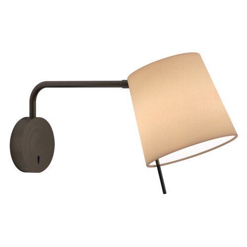 Mitsu Bedside Wall Light Swing Arm 12W Bronze