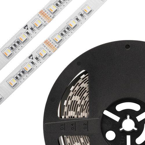LED Strip Flexible Tape Light 5 in 1 LED RGB Tunable White CCT 24V 120W RGB CCT 2500K + 6000K