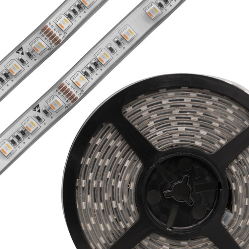 LED Strip Flexible Tape Light 5 in 1 LED RGB Tunable White CCT IP67 24V 120W (24W/m) RGB CCT 2500K + 6000K