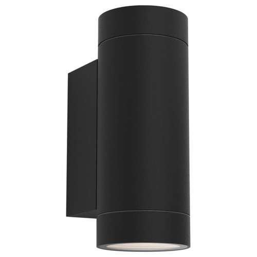 Dartmouth Twin Outdoor Garden Pillar Light 240V 12W Textured Black