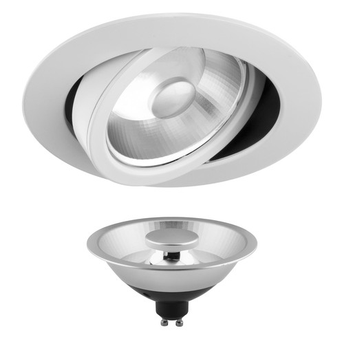 Glare Bar ES111 GU10 Downlight 240V 12W (=100W) White