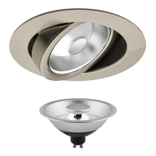 Glare Bar ES111 GU10 Downlight 240V 12W (=100W) Nickel