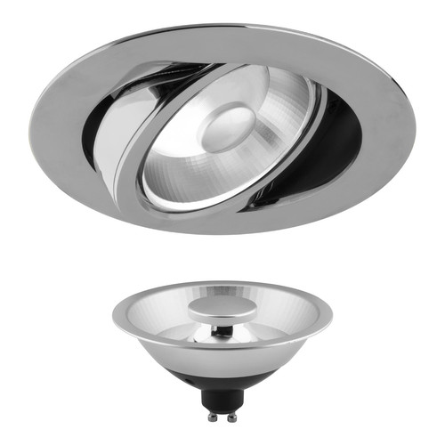 Glare Bar ES111 GU10 Downlight 240V 12 (=100W) Chrome