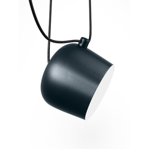 Aim Small Pendant Light Blue steel anodized 12W