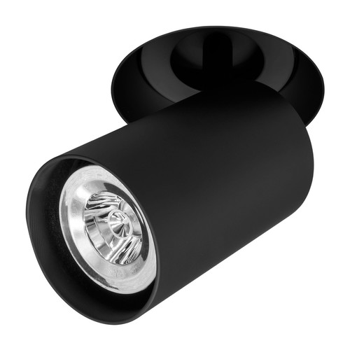 Trimless Connect Fire-Rated Adjustable Downlight Spotlight 240V Black 50W