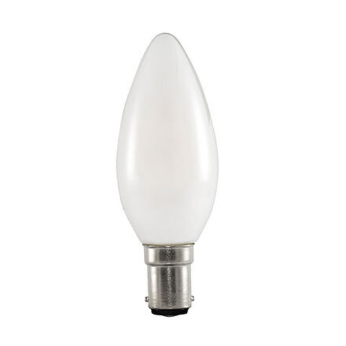 LED Candle Lamp Dim to Warm SBC 470lm 5W 2000K - 2700K Warm White
