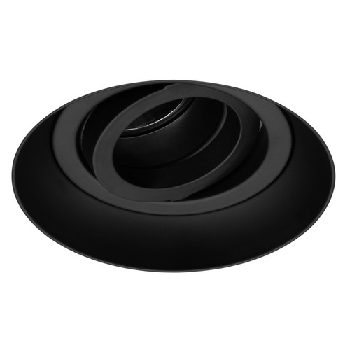 Trimless Connect Fire-Rated Adjustable Downlight Baffle GU10 240V Black 50W