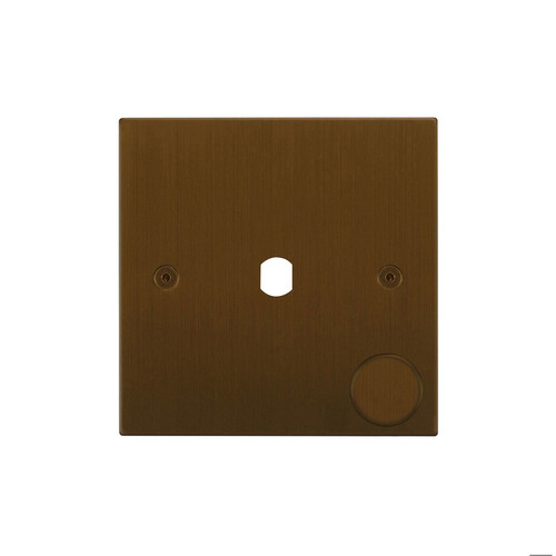 Horizon Square Dimmer Plate and Caps 1 gang Antique Bronze
