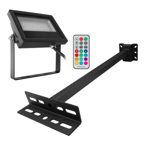 Black LED Outdoor Garden Sign Light 240V 10W (=100W) RGB