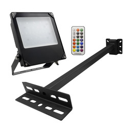 Black LED Slim Outdoor Garden Sign Light 240V 30W (=300W) RGB