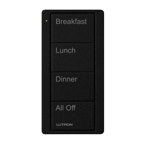 Lutron Pico Wireless 4 Button Scene Custom Engraving Control Black