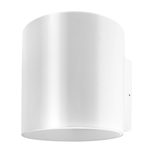 Opal Glass Outdoor Garden Wall Light 240V White 6W