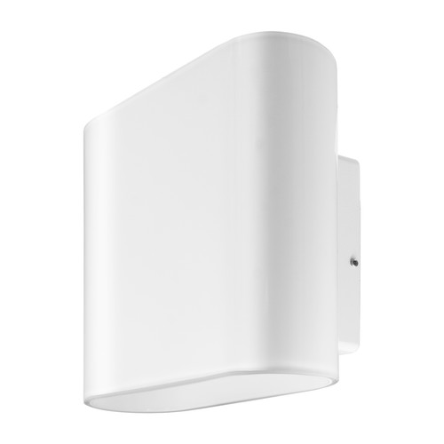 Opal Glass Outdoor Garden Wall Light LED 240V White 10W
