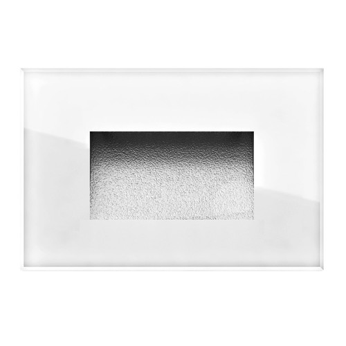 Glass LED Outdoor Low Level Wall Light 2.5W White 3000K Warm White