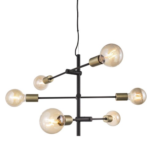 Josefine Pendant Light 6 x 28W Matt Black