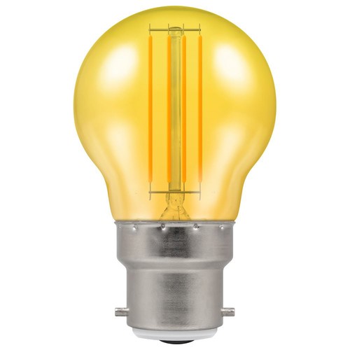 LED Filament Harlequin Round 4.5W 510lm 45mm Switching Light Bulb 4.5W Yellow