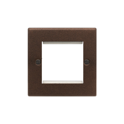 Euro Plate 2 gang Copper Bronze