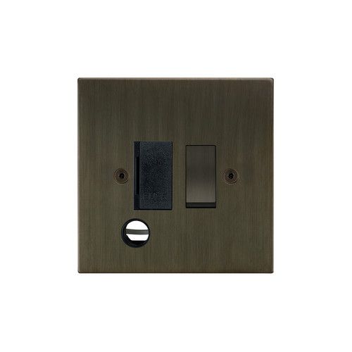 Horizon Square Fuse Spur 1 gang 13 amp switched flex outlet Jordan Bronze