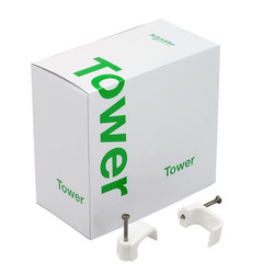 Cable Clip Round Grey 10.0mm²