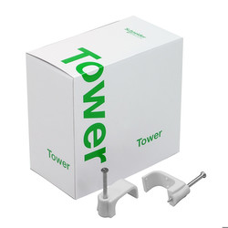 Cable Clip Round Grey 16.0mm²