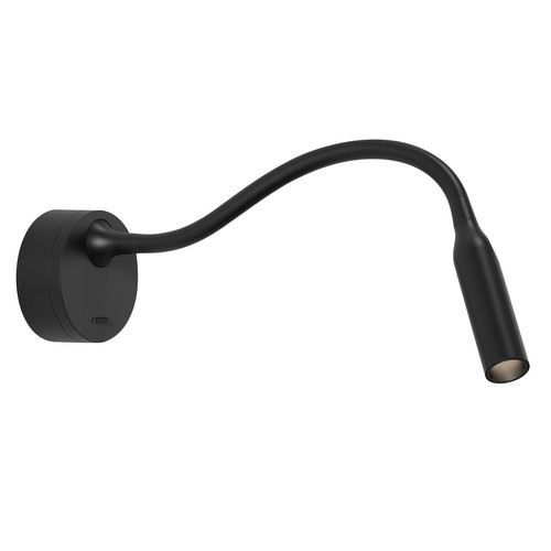 Lucca LED Switched Reading Wall Light 240V Matt Black 3.6W
