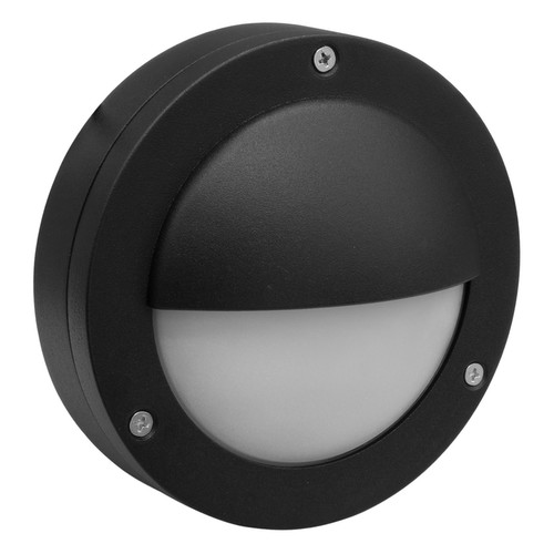 Deacon Eyelid LED Outdoor Garden Wall Light 3W 3000K Black