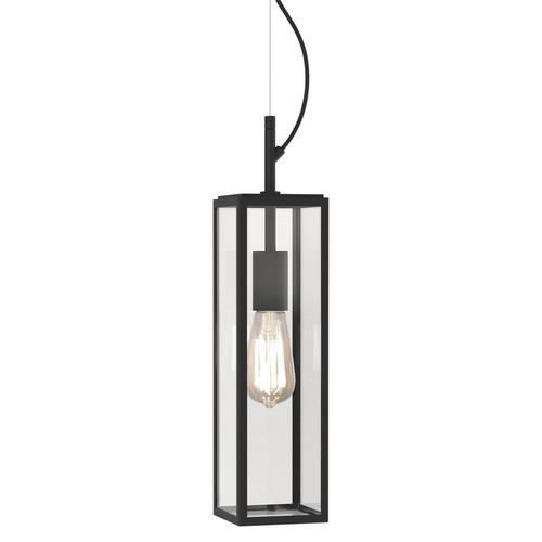 Harvard Outdoor Pendant Light 240V 60W Matt Black