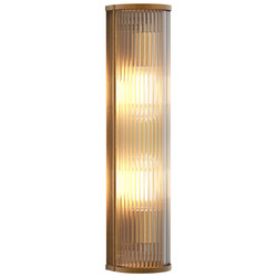 Avignon Round 525 Wall Light 2x12W Antique Brass