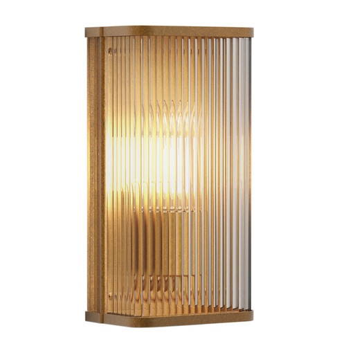 Avignon Square 300 Wall Light 12W Antique Brass