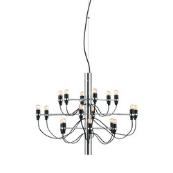 2097/18 Chandelier Pendant Light 18 x 15W Chrome