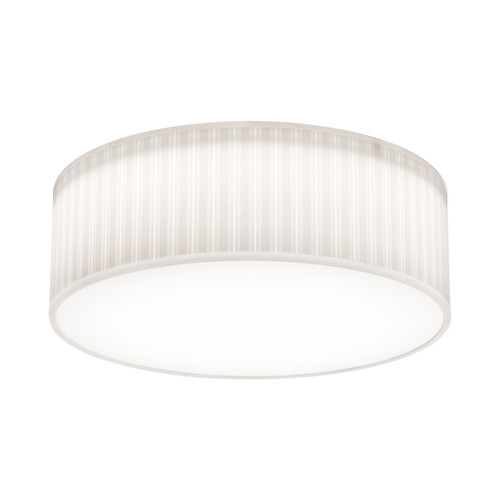 Cambria 380 Ceiling Light 240V White Pleated 2 x 12W