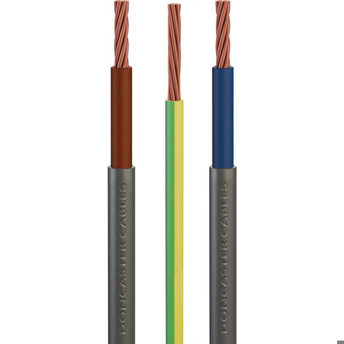 Meter Tail Pack PVC Single Core Cable 25mm² Grey / Brown