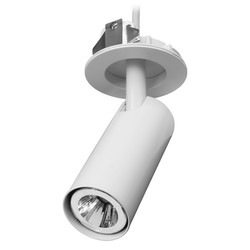 Tube Spotlight GU11 50mm Downlight Adaptor 4W RAL 9003 White