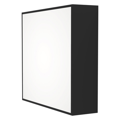Kea 240 Square Bathroom Wall Light Textured Black 12.2W