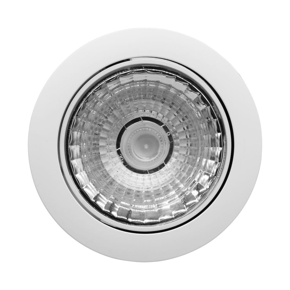 Blaze Fire Rated Adjustable LED Downlight Warm White (2700K) 9W White — view 2