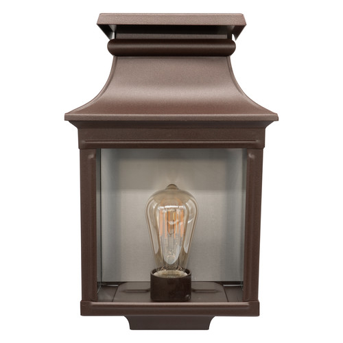 Louis Philippe 1 Outdoor Garden Lantern Wall Light 75W Rustic