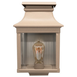 Louis Philippe 1 Outdoor Garden Lantern Wall Light 75W Sandstone