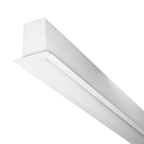 Slim Duet System Trimmed Recessed Track 24V White 2100mm